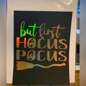 Handmade Hocus Pocus Foil Art
